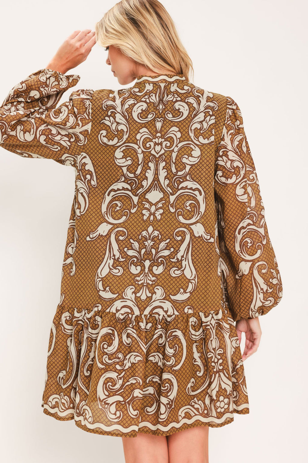 Maple Manor Flounce Mini Dress