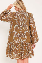 Maple Manor Flounce Mini Dress