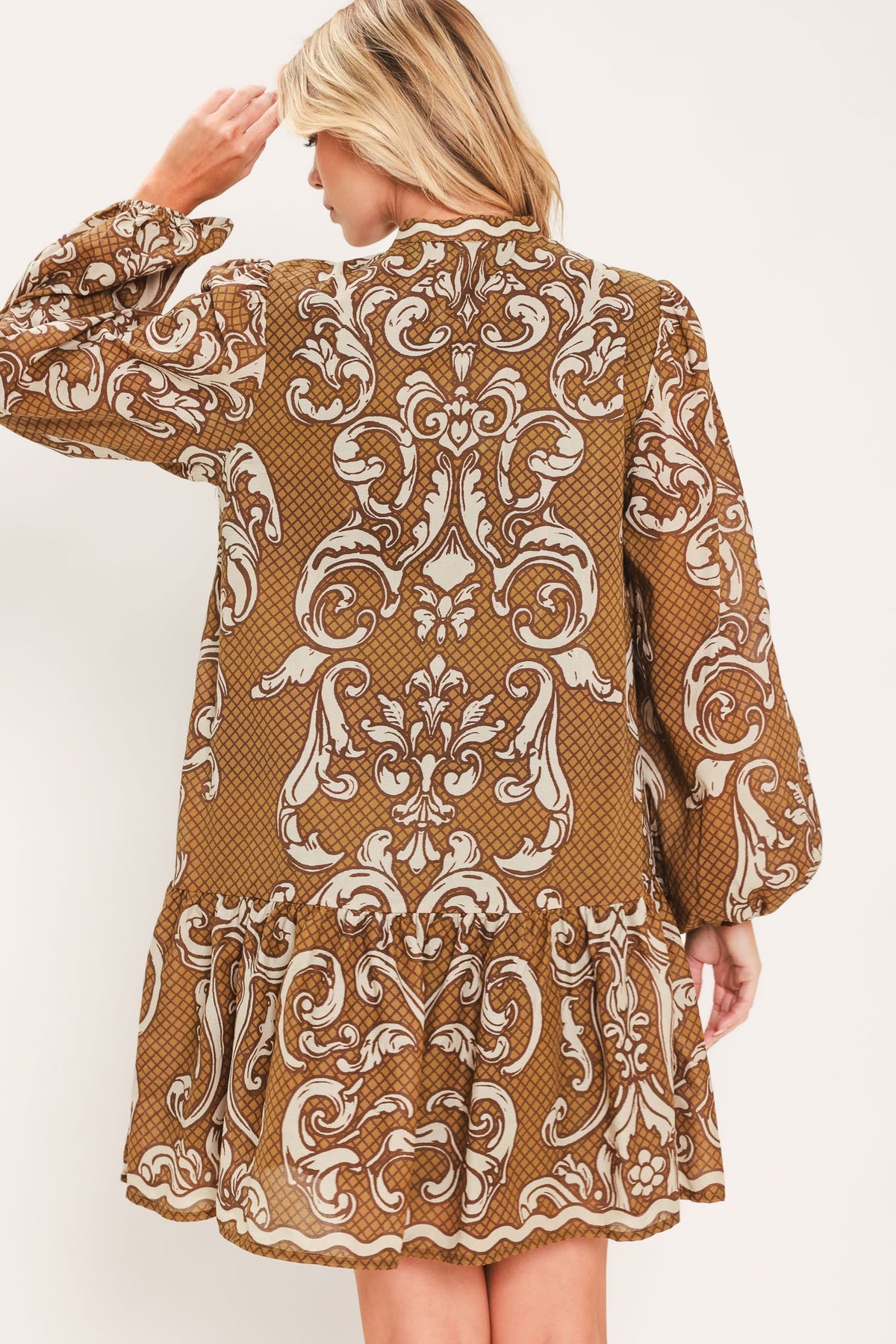 Maple Manor Flounce Mini Dress