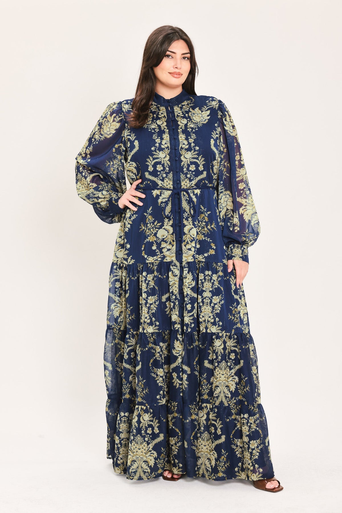 Royal Heritage Bloom Maxi Dress