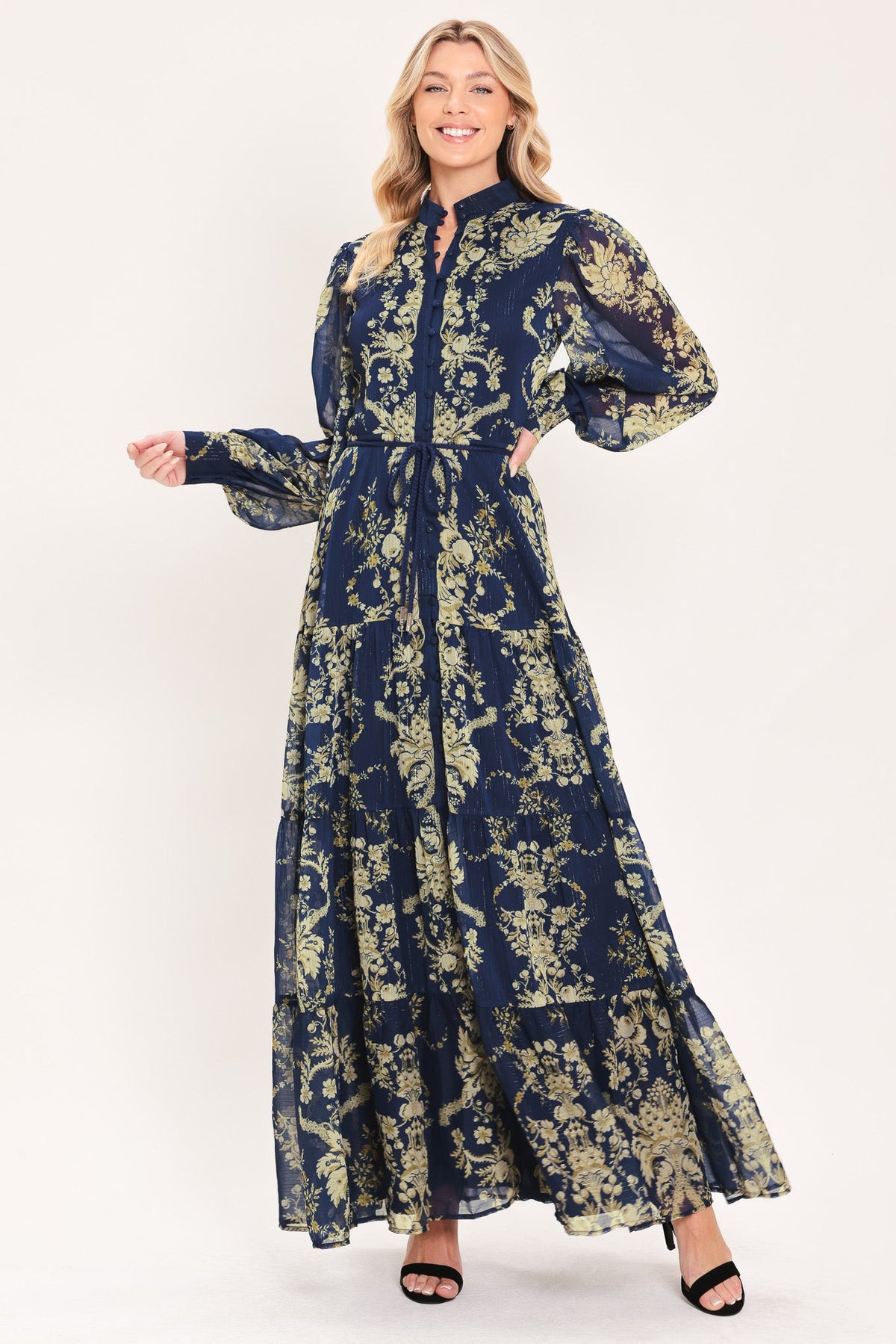 Royal Heritage Bloom Maxi Dress