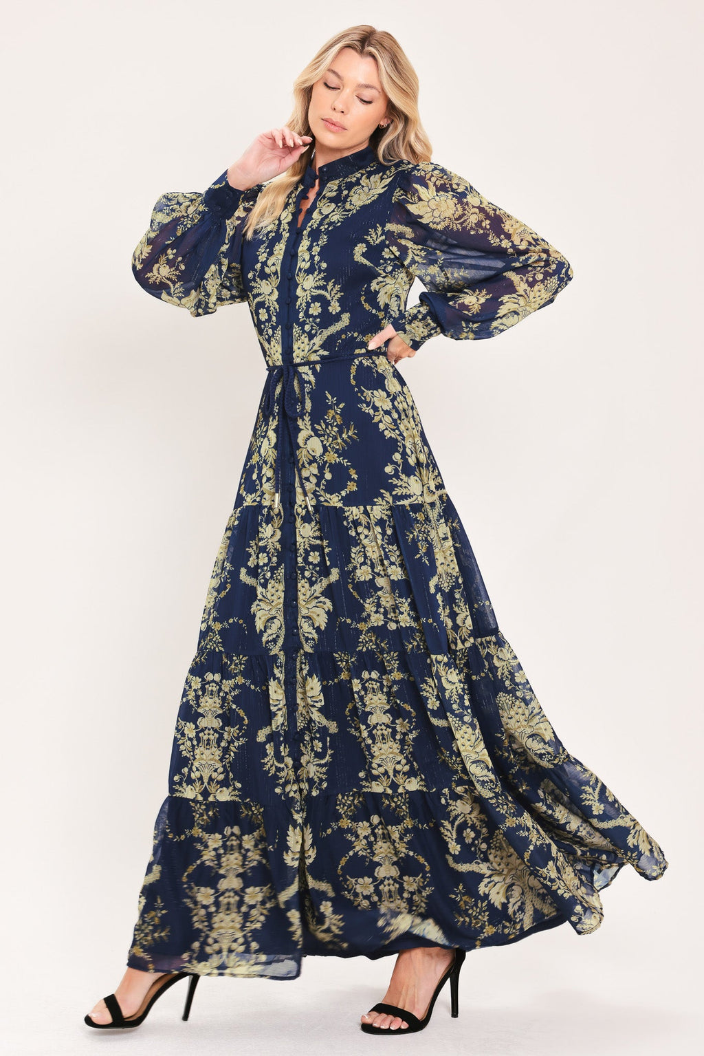 Royal Heritage Bloom Maxi Dress