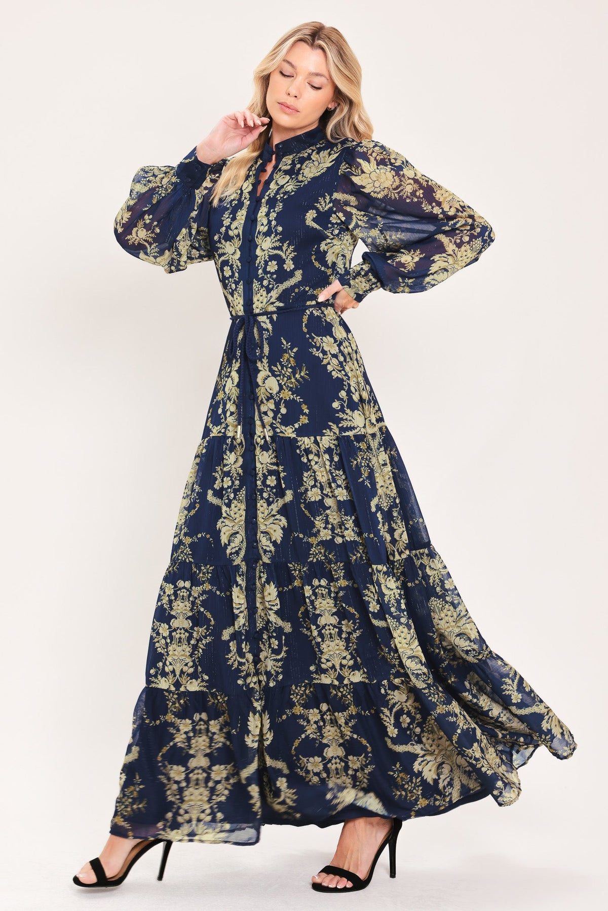 Royal Heritage Bloom Maxi Dress