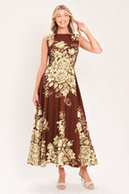 Antique Petal Regalia Midi Dress