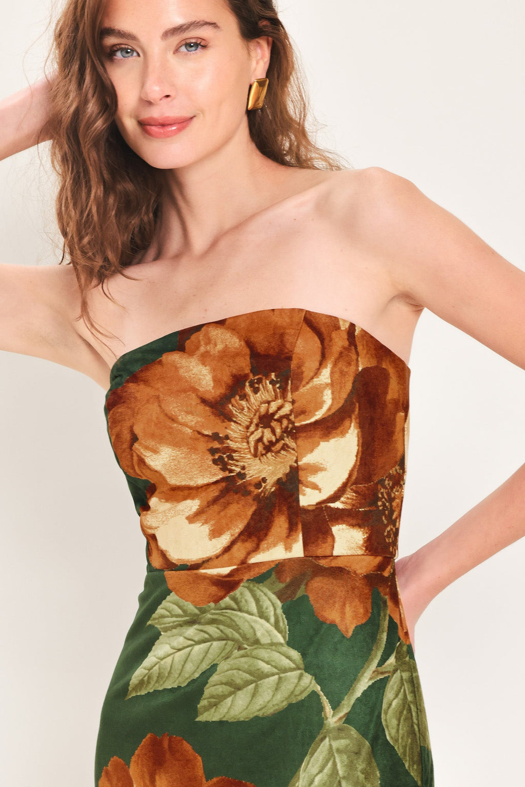 Evergreen Enchantment Tube Midi Dress