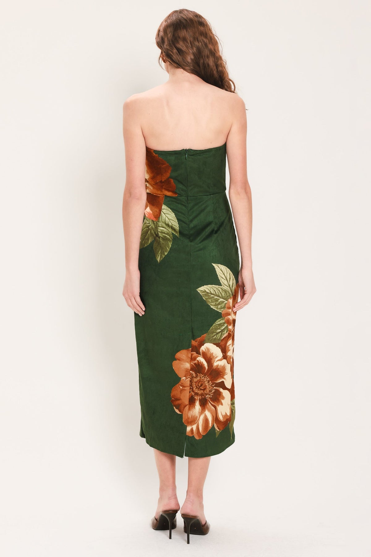 Evergreen Enchantment Tube Midi Dress