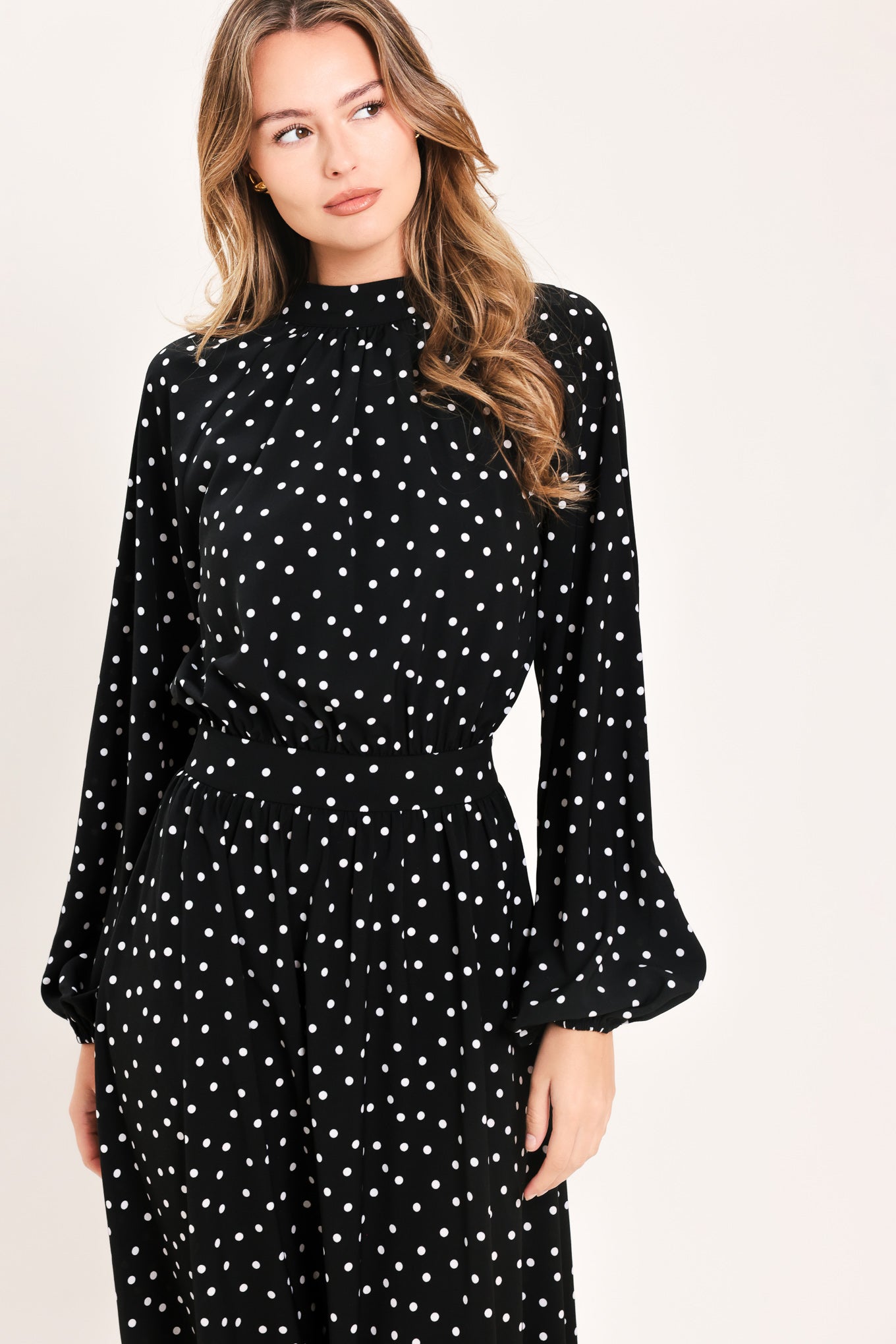 Midnight Sprinkle Waltz Midi Dress