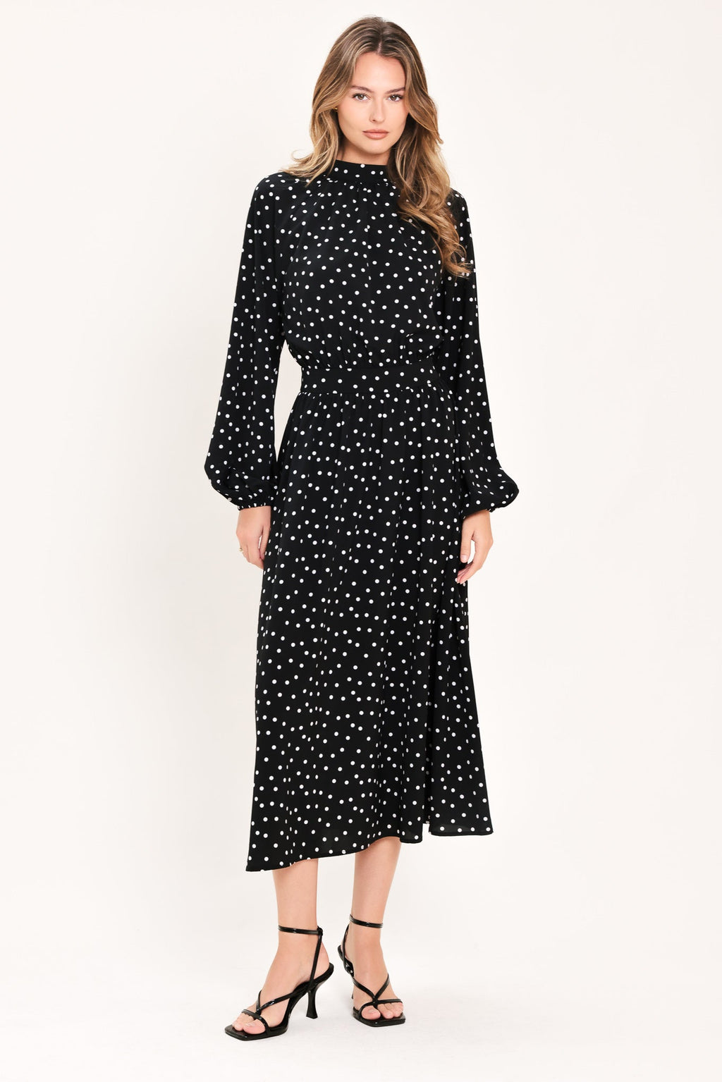 Midnight Sprinkle Waltz Midi Dress