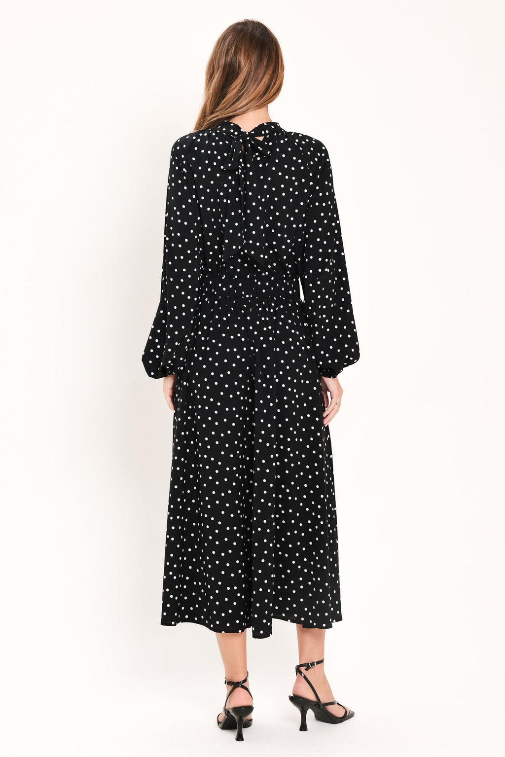 Midnight Sprinkle Waltz Midi Dress