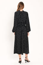 Midnight Sprinkle Waltz Midi Dress