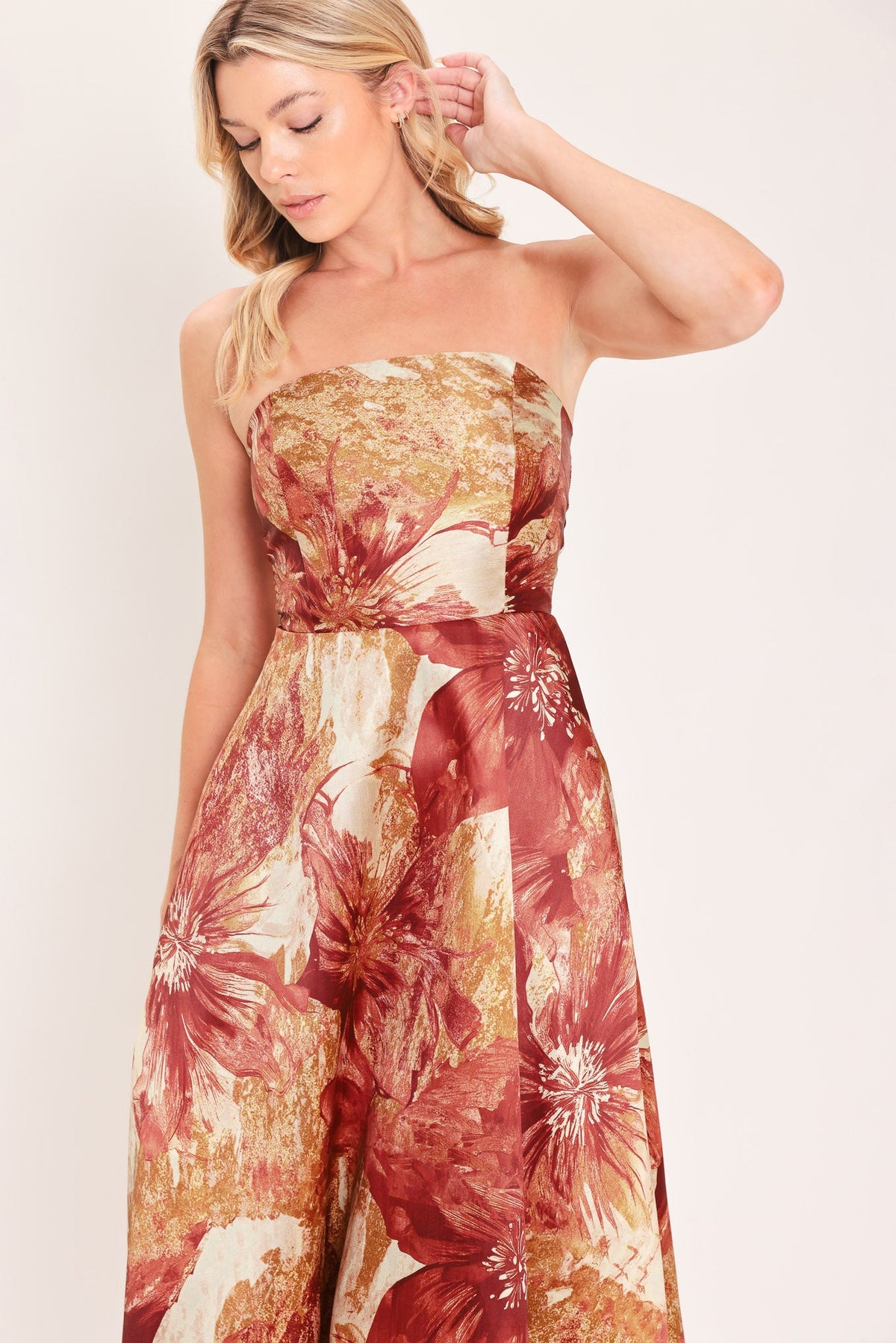 Cinnamon Flora Drift Midi Dress