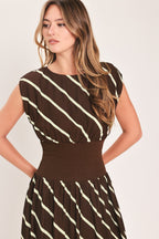 Autumn in Paris Printed Midi Dress