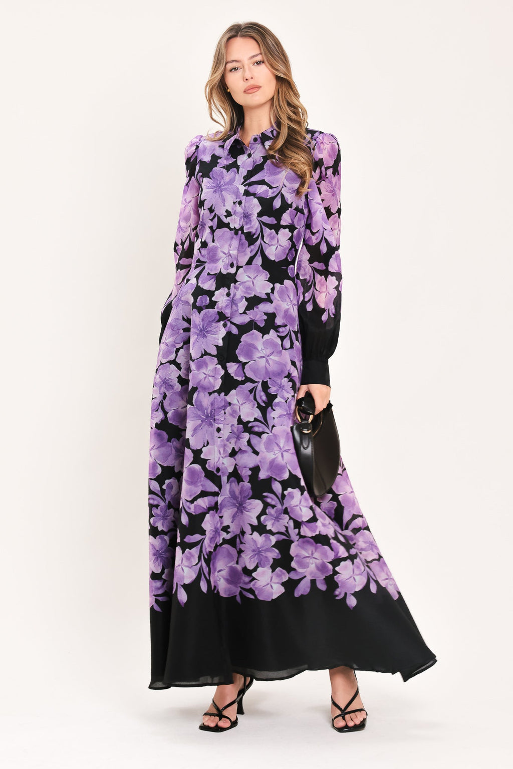 Amethyst Bloom Serenade Maxi Dress
