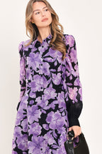 Amethyst Bloom Serenade Maxi Dress