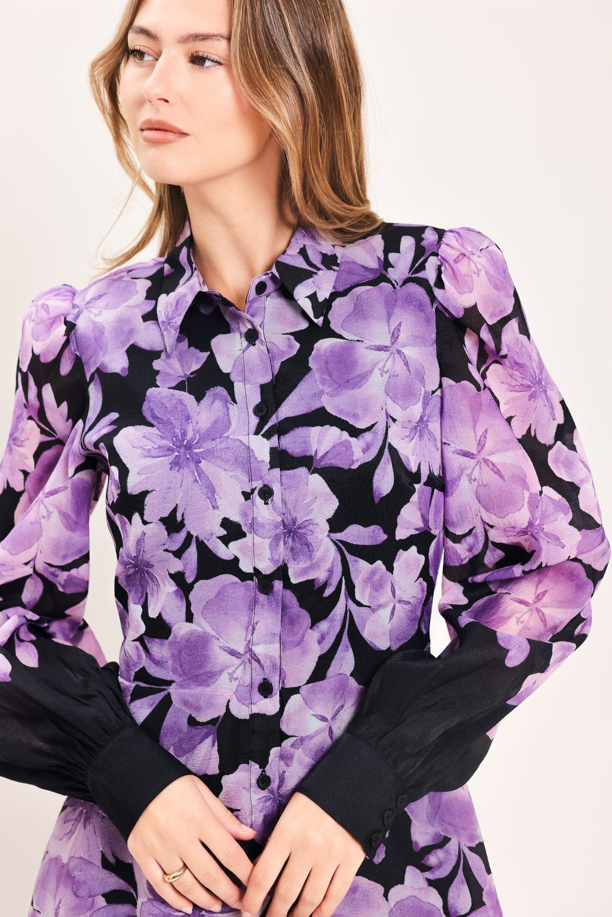 Amethyst Bloom Serenade Maxi Dress