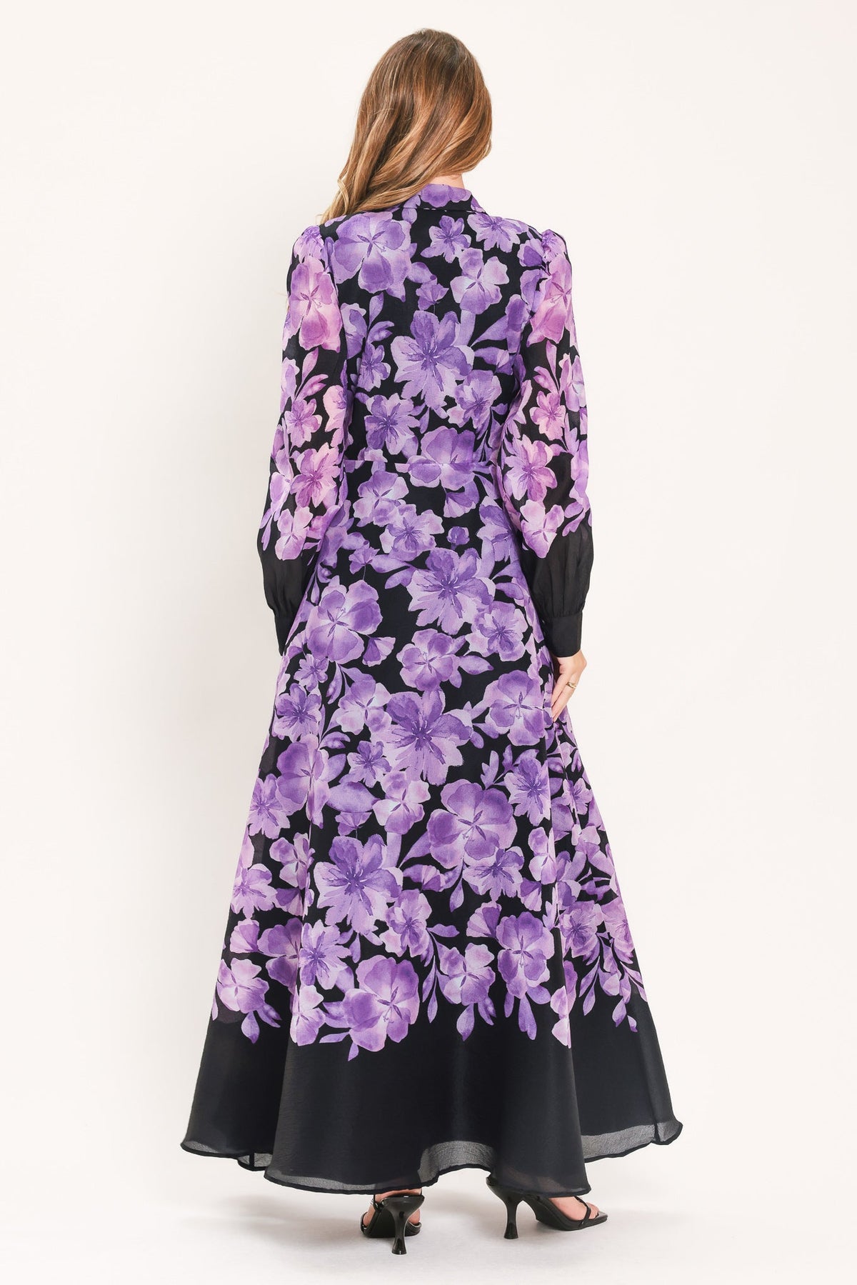 Amethyst Bloom Serenade Maxi Dress