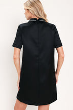 Onyx Collar Glow Mini Dress