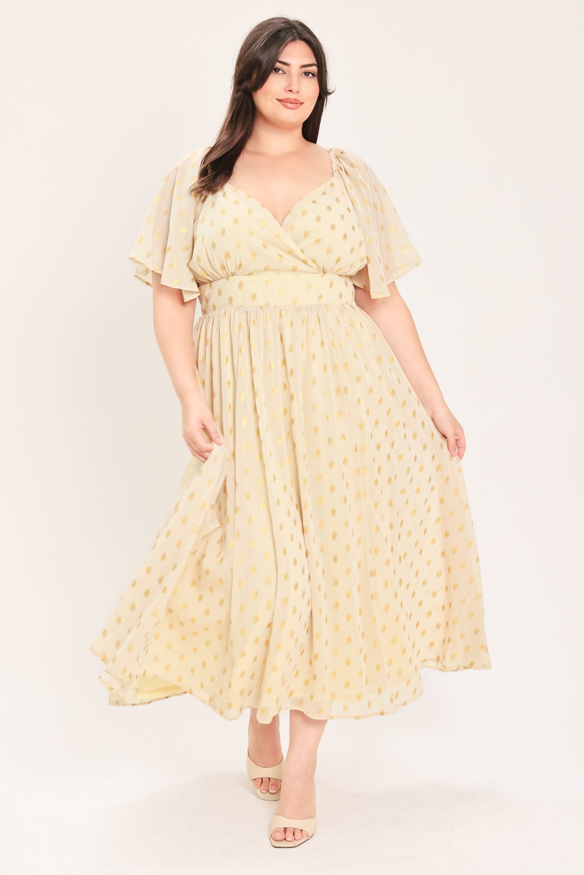 Shimmering Sky Affection Midi Dress