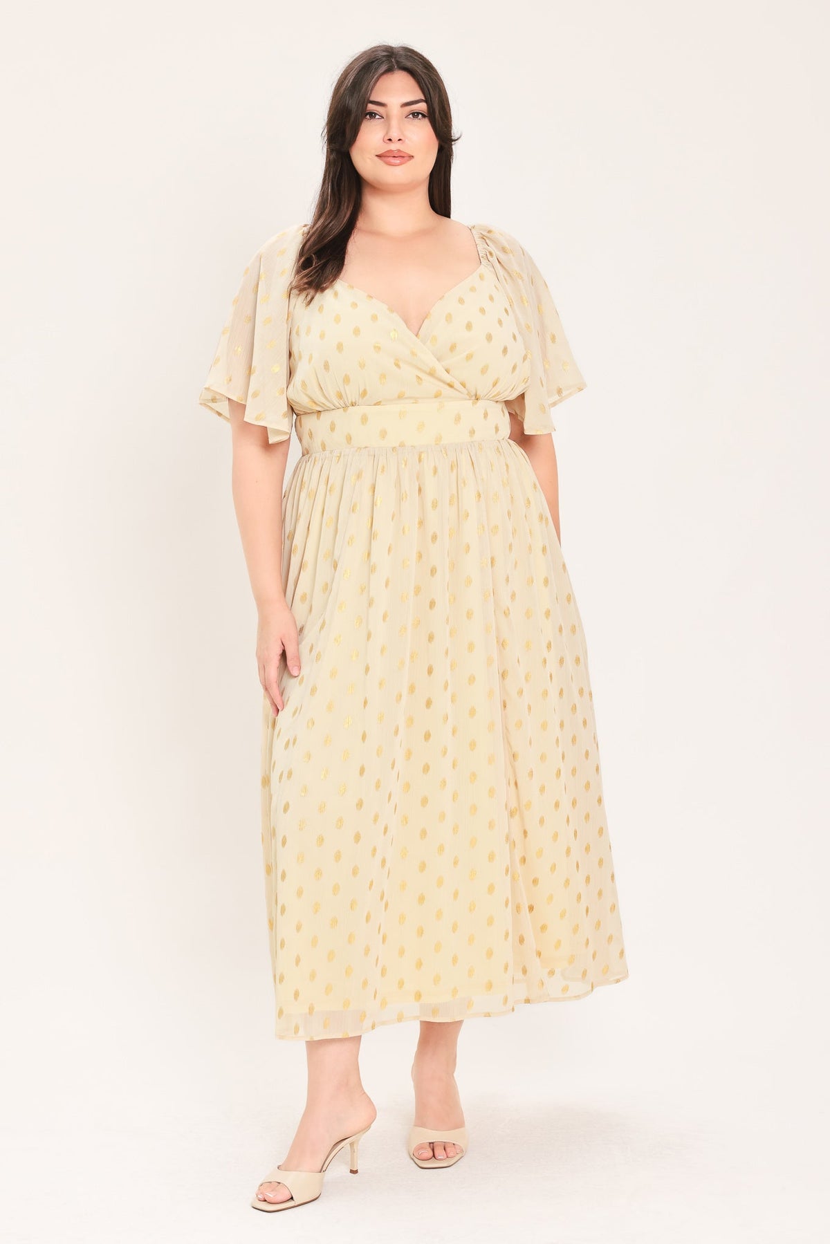 Shimmering Sky Affection Midi Dress