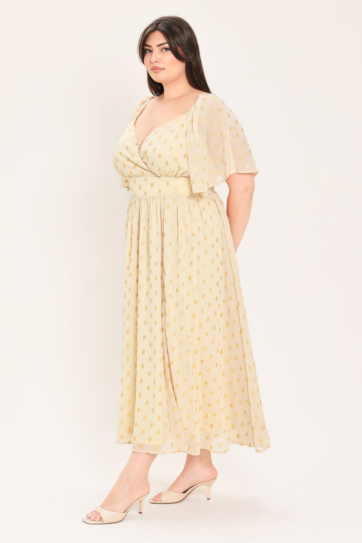 Shimmering Sky Affection Midi Dress