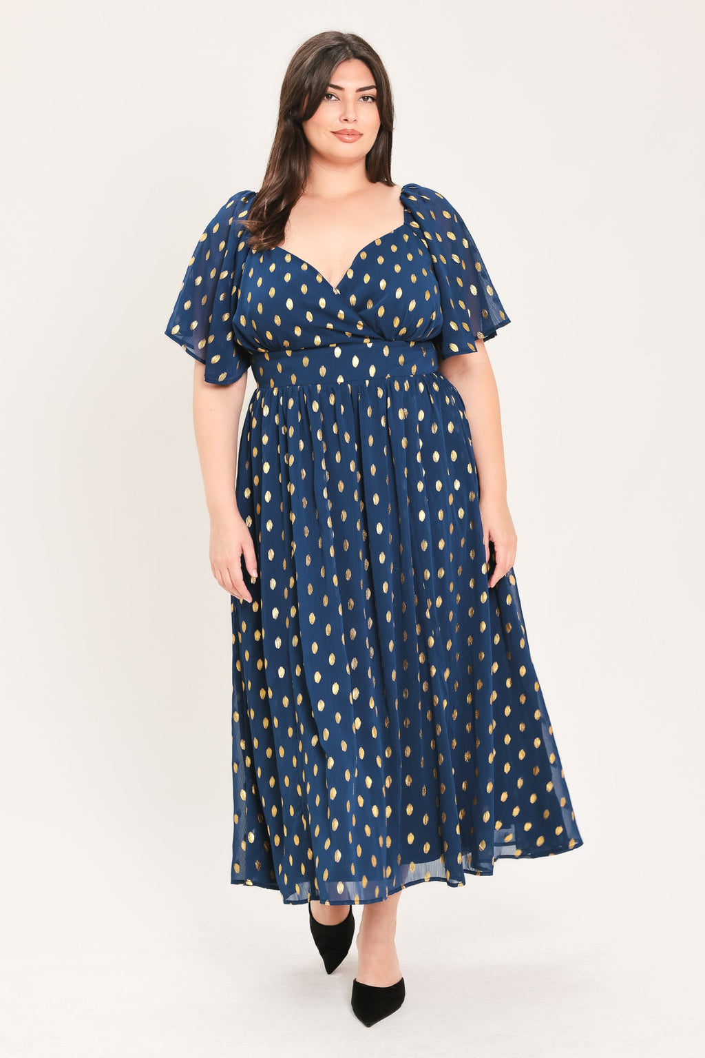 Shimmering Sky Affection Midi Dress