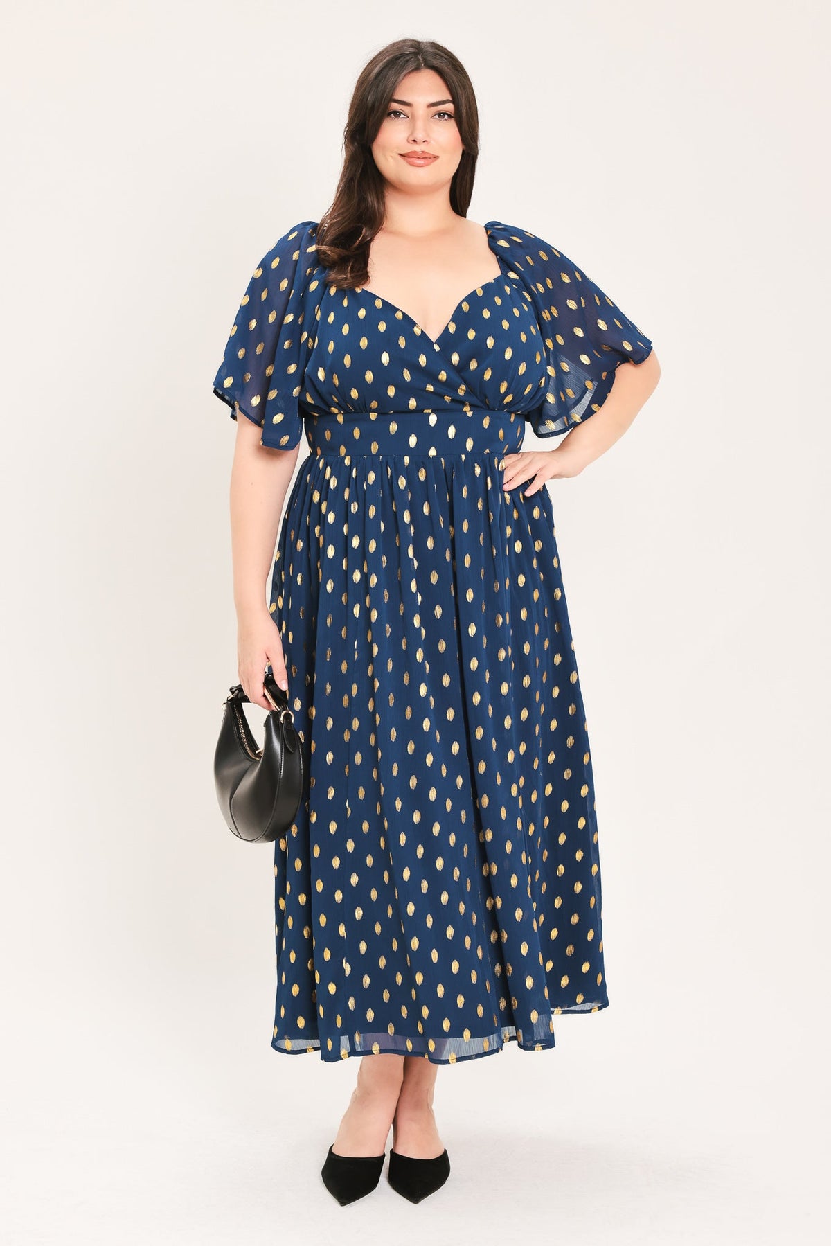 Shimmering Sky Affection Midi Dress