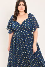 Shimmering Sky Affection Midi Dress