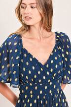 Shimmering Sky Affection Midi Dress