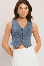 Euro Summer Denim Vest
