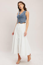 Euro Summer Denim Vest