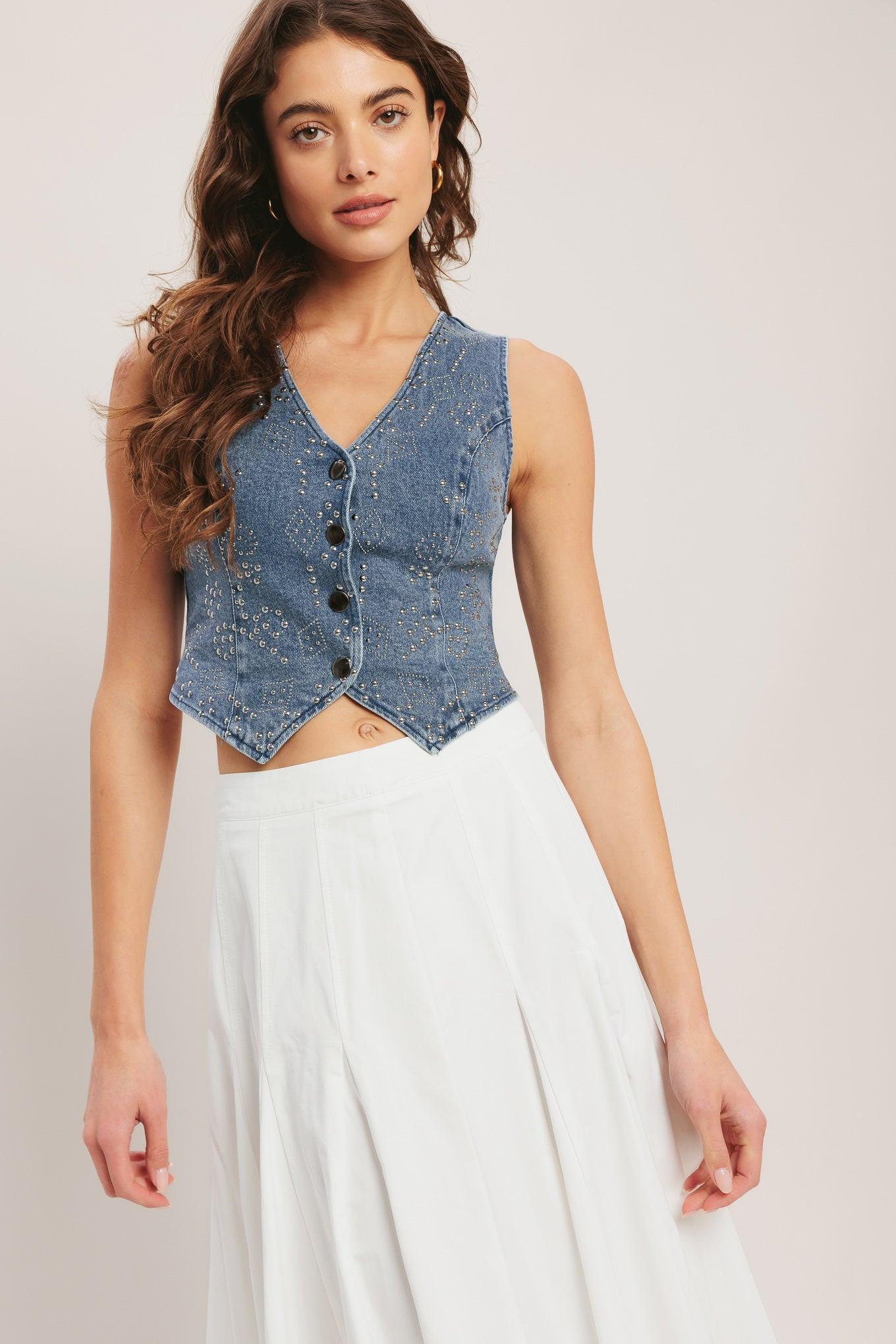 Euro Summer Denim Vest