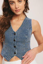 Euro Summer Denim Vest