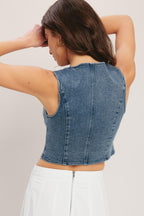Euro Summer Denim Vest