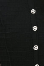 Polished Moment Jewel-Button Cropped Sweater Top
