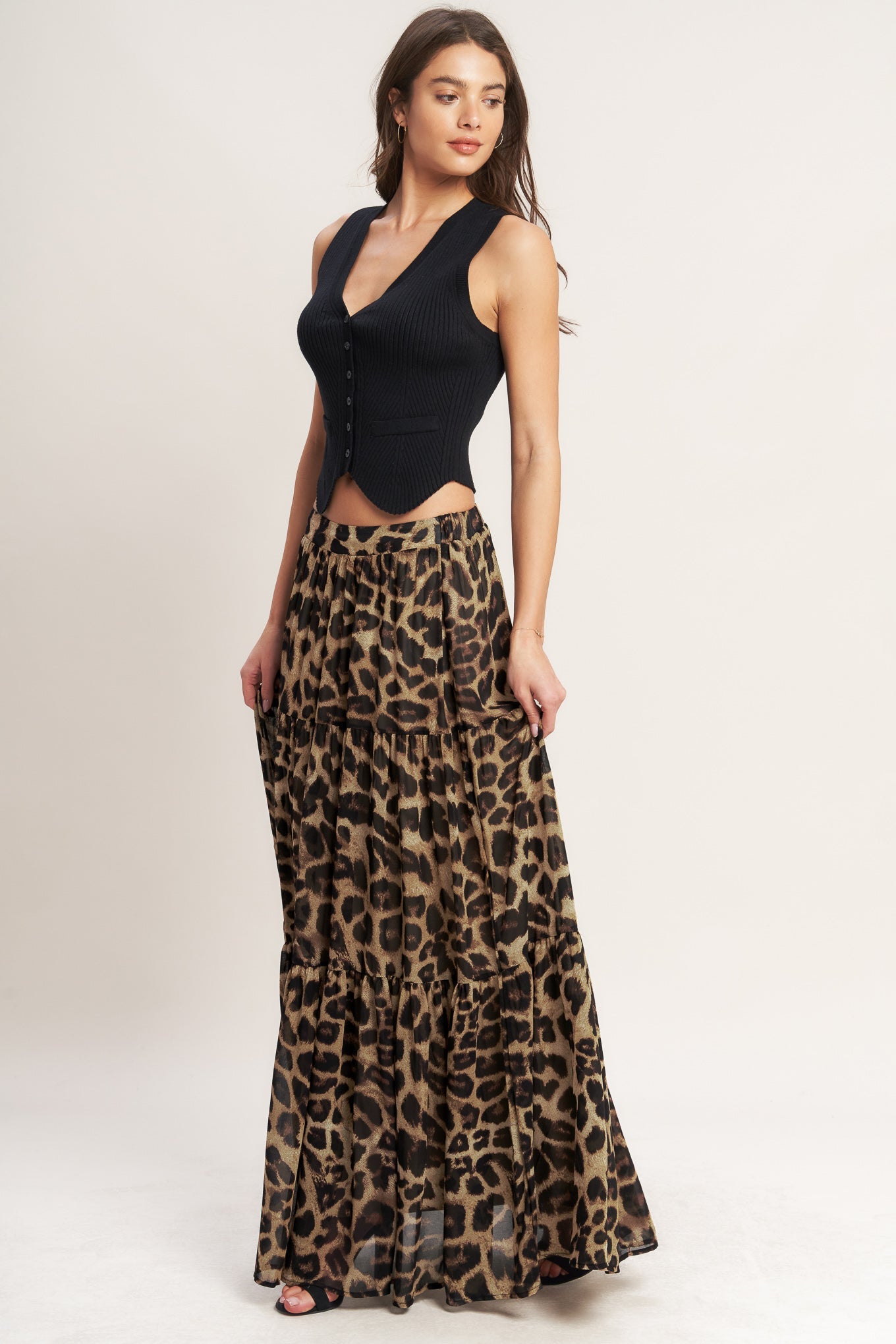 SEASONLESS STYLING WOVEN MAXI SKIRT