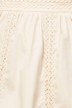 LAYTON CREAM WOVEN MIDI SKIRT