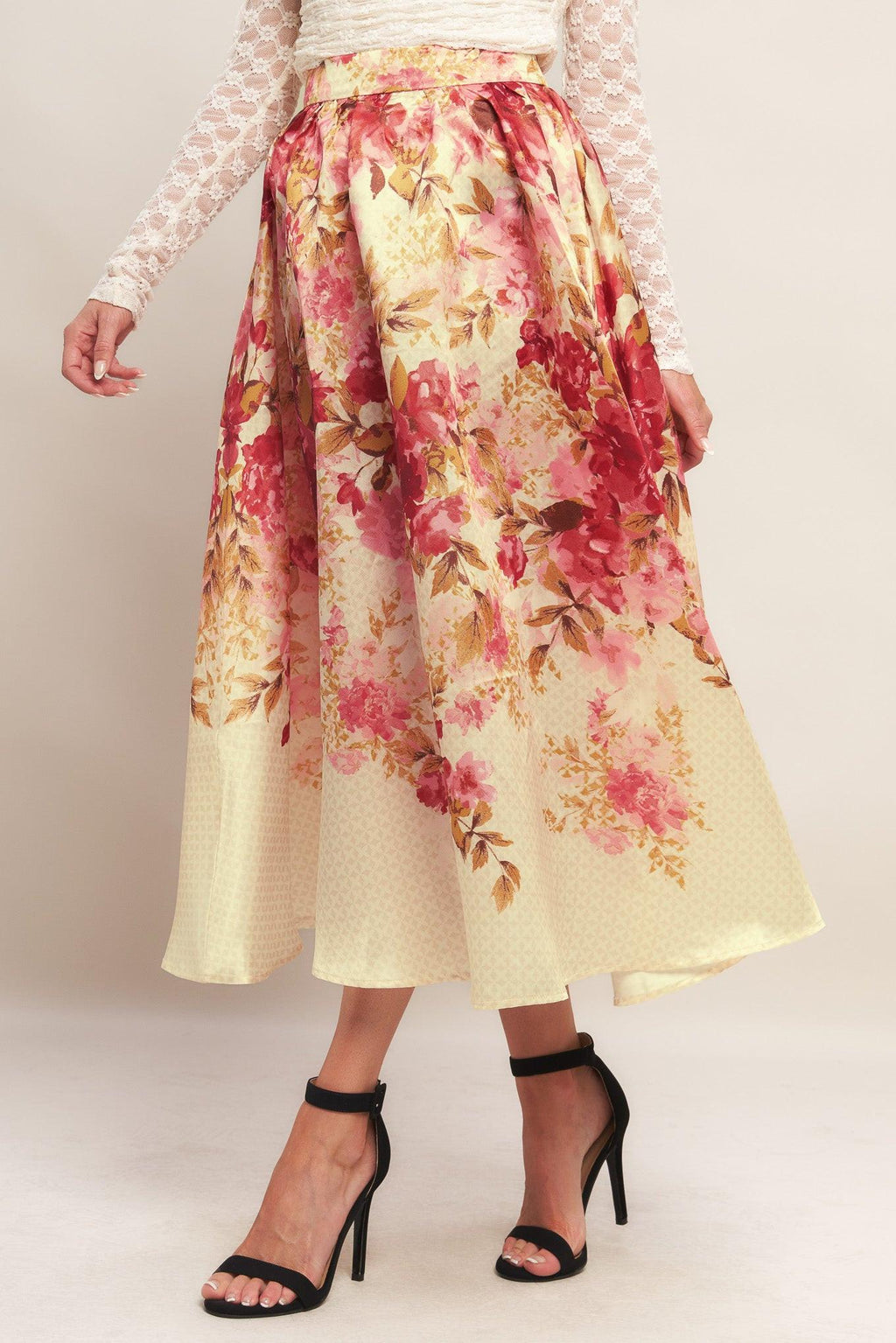 Blossom Dream Ballerina Woven Full Midi Skirt