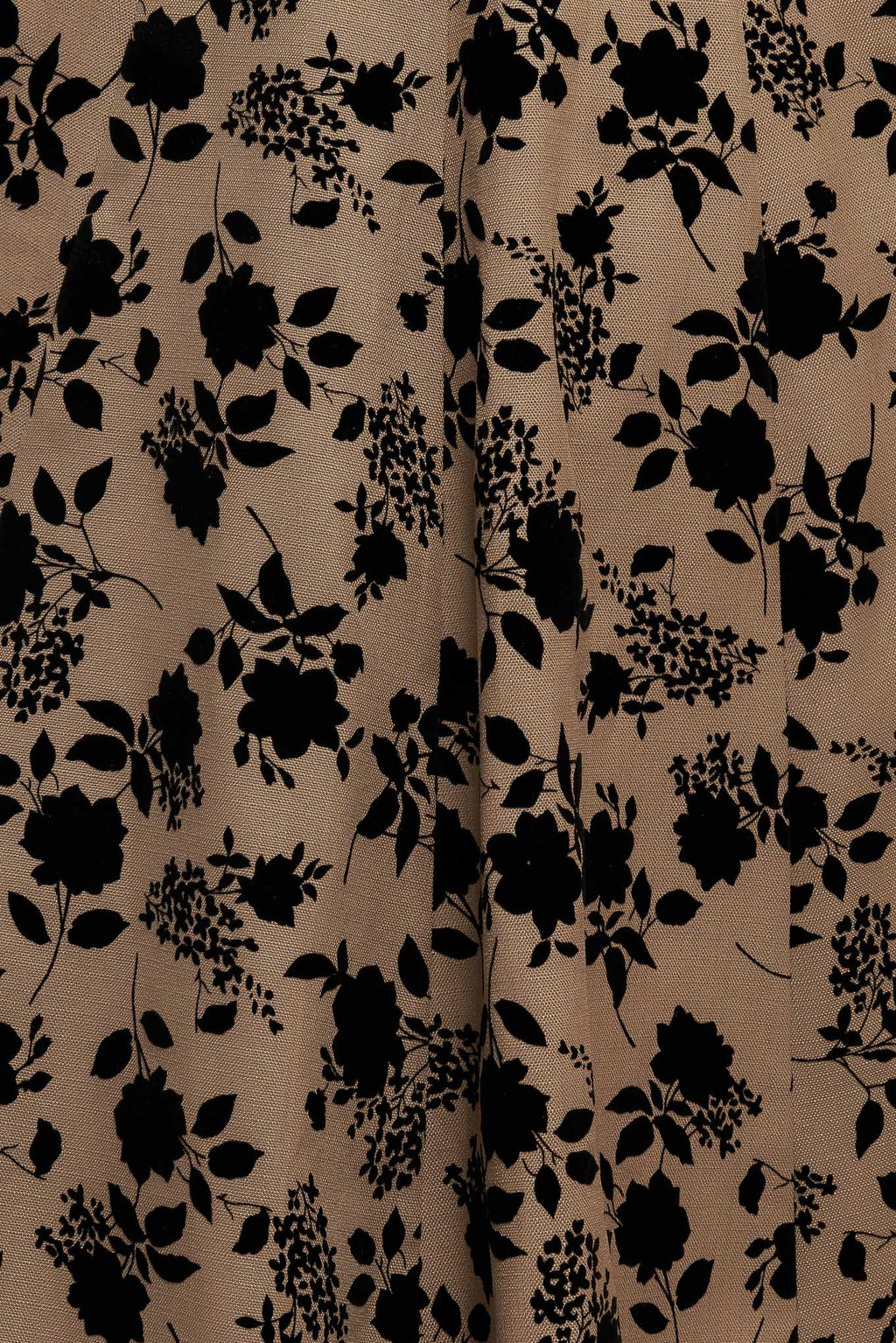 CLASSIC BLOOM LOOK WOVEN FLOCKING CIRCLE SKIRT