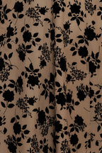 CLASSIC BLOOM LOOK WOVEN FLOCKING CIRCLE SKIRT