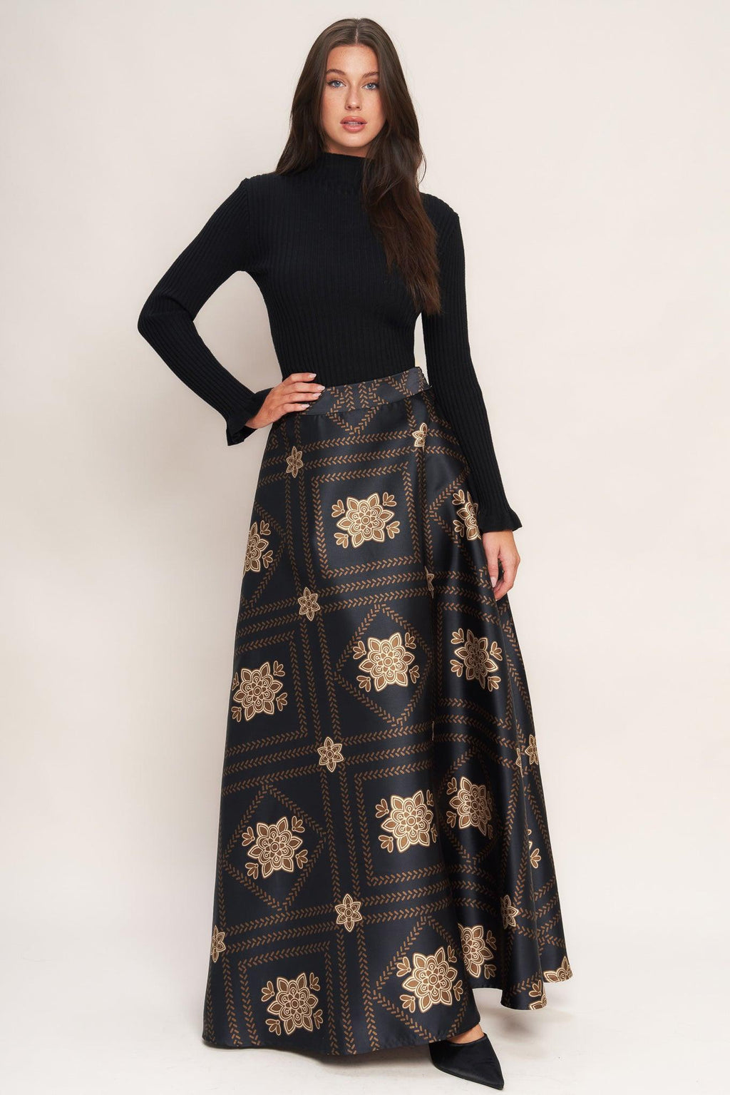 Ornamental Nights Maxi Circle Skirt