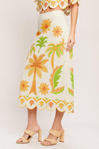 Vintage Island Midi Skirt