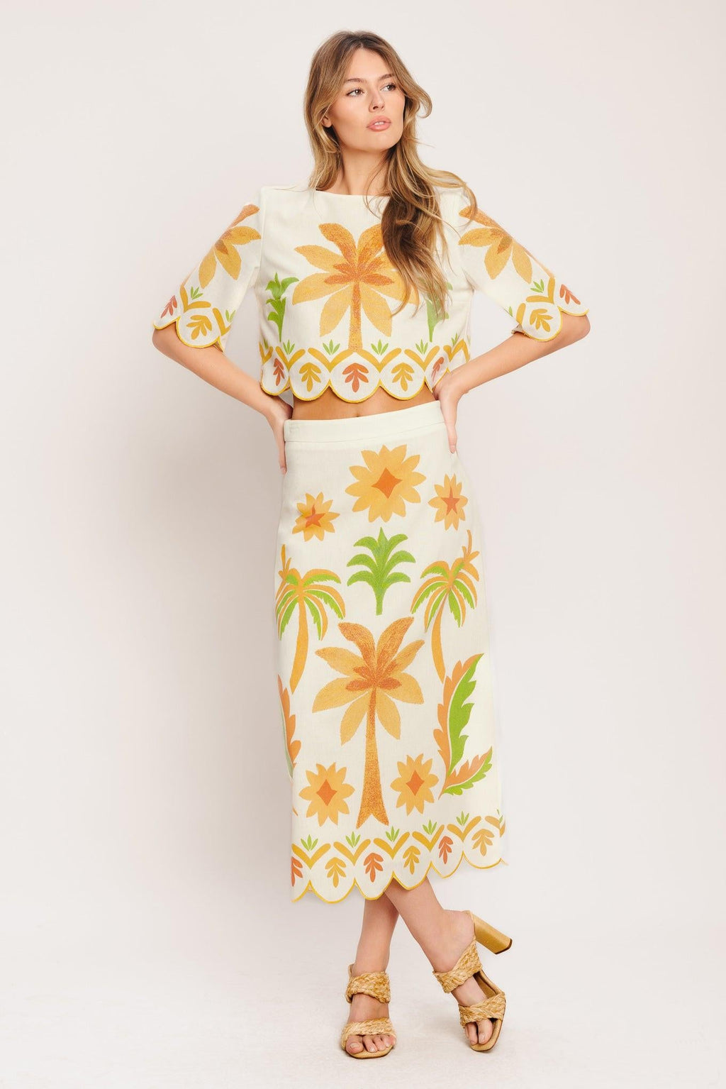 Vintage Island Midi Skirt