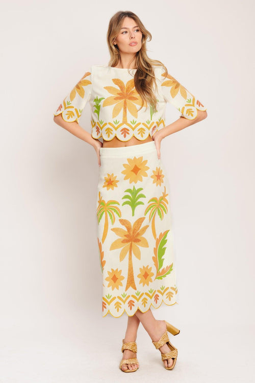 Vintage Island Midi Skirt