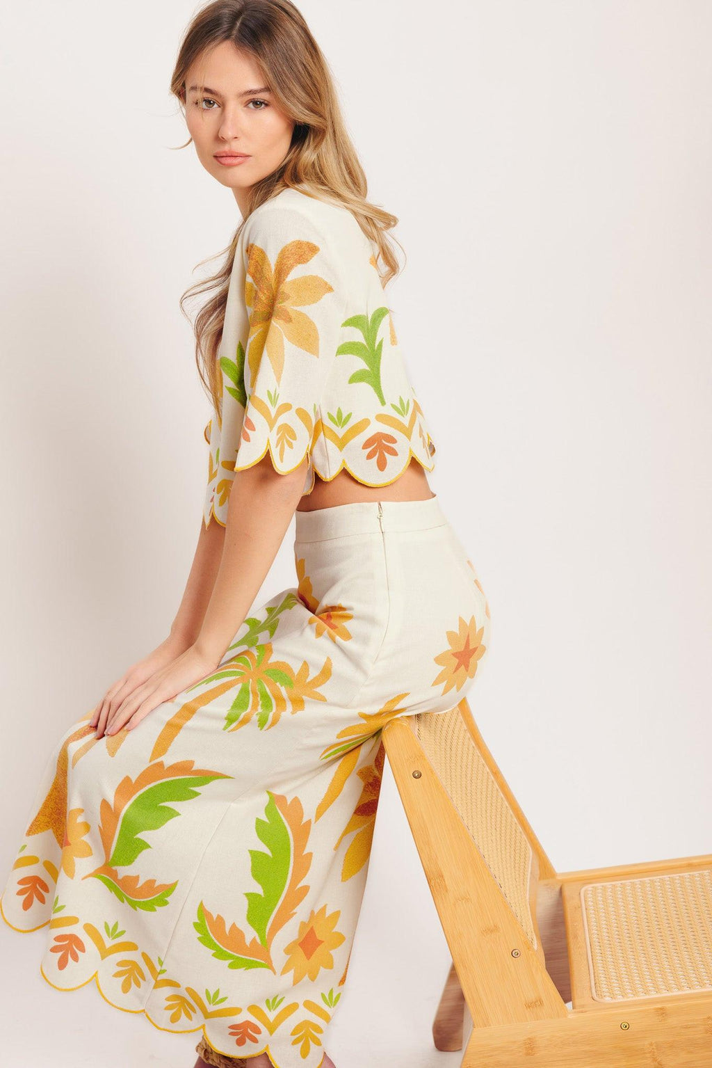Vintage Island Midi Skirt
