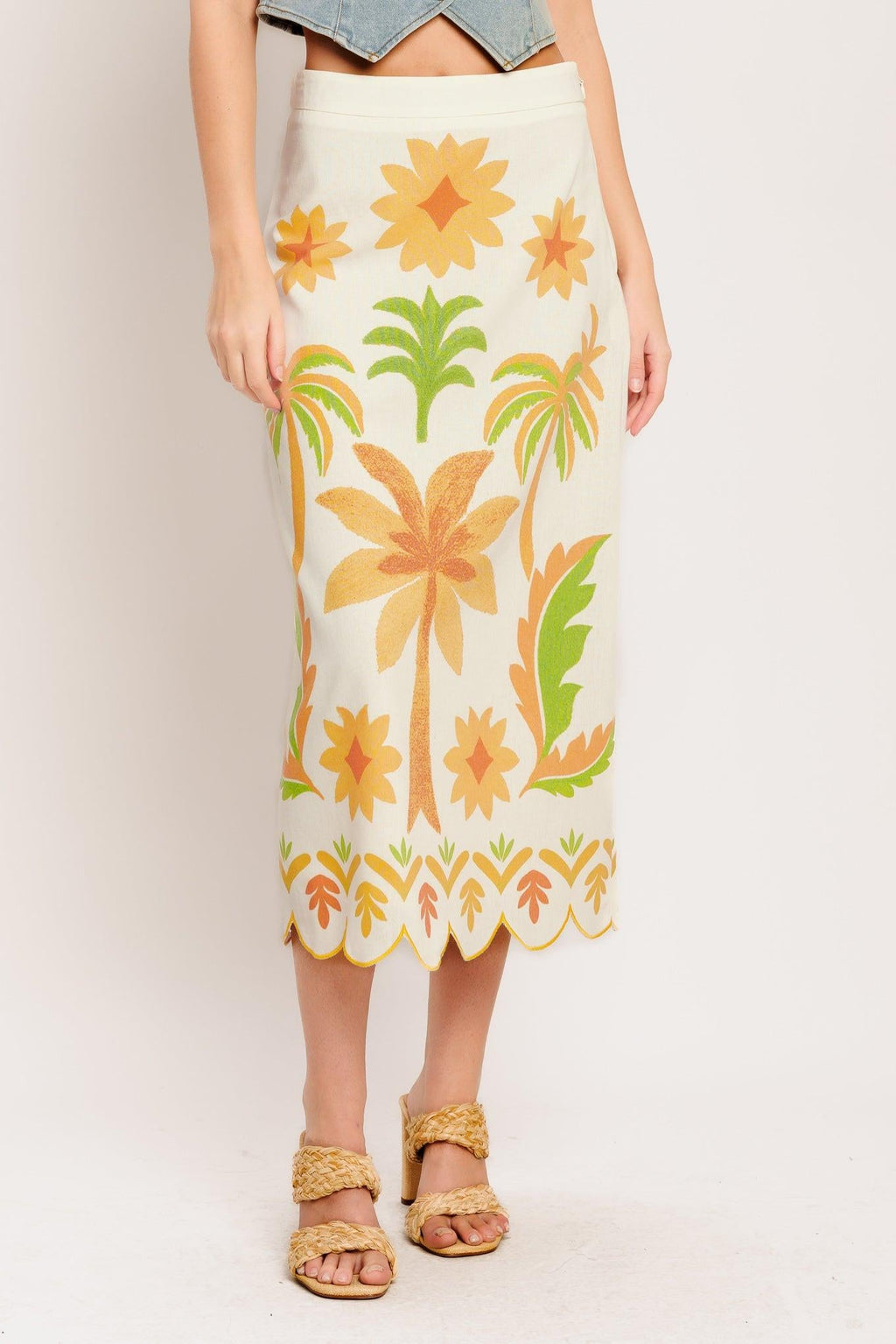 Vintage Island Midi Skirt
