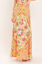 Luxe Love Story Woven Midi Circle Skirt