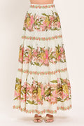 Botanical Escape Woven Maxi Skirt