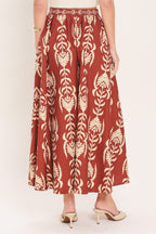 Waikiki Sunset Woven Ankle Skirt