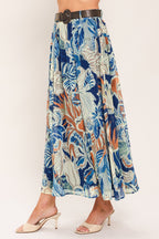 Blue Lagoon Midi Skirt