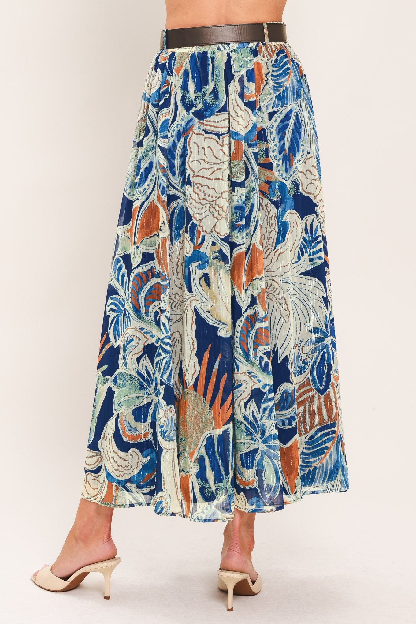 Blue Lagoon Midi Skirt